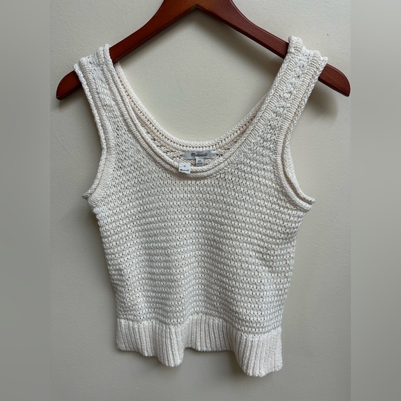 NWT Madewell Cream Knit Tank Top - Picture 2 of 5